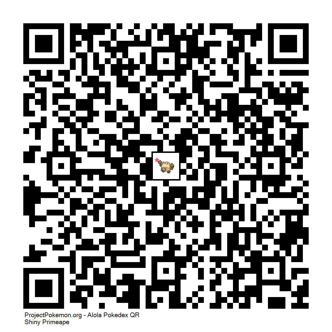 Cdigo QR de Primeape variocolor